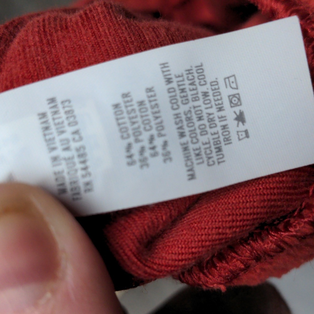 Aerie Groove On Rib Velour Flare Pants Orange Pull On Size Small - Picture 7 of 7